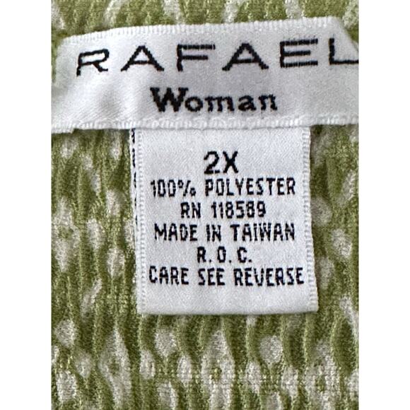 Rafael Women's Shell ( 2X) Pleated Textured Design Rafael Bohemian Top - Picture 4 of 16